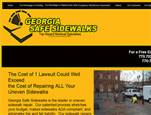 Tablet Screenshot of gasafesidewalks.com